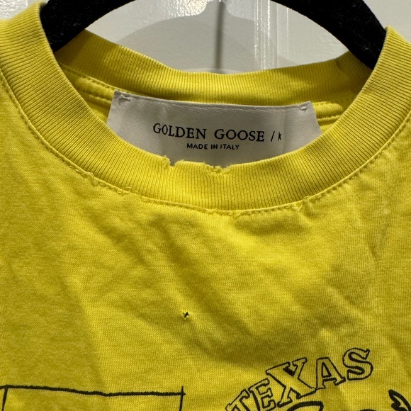 Golden Goose Yellow Logo Tour Graphic Tank ALTERED - Picture 6 of 7